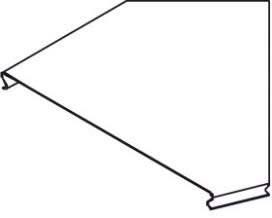 DIETZEL - DIE035676 Rinnenbogendeckel, 45A^, 600 mm, sendzim