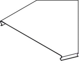 DIETZEL - DIE078550 Rinnenbogendeckel, 45A^, 400 mm, tauchfe