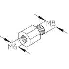DIETZEL DIE020441 Reduziergewinde, M8/6, Edelstahl (V2A)