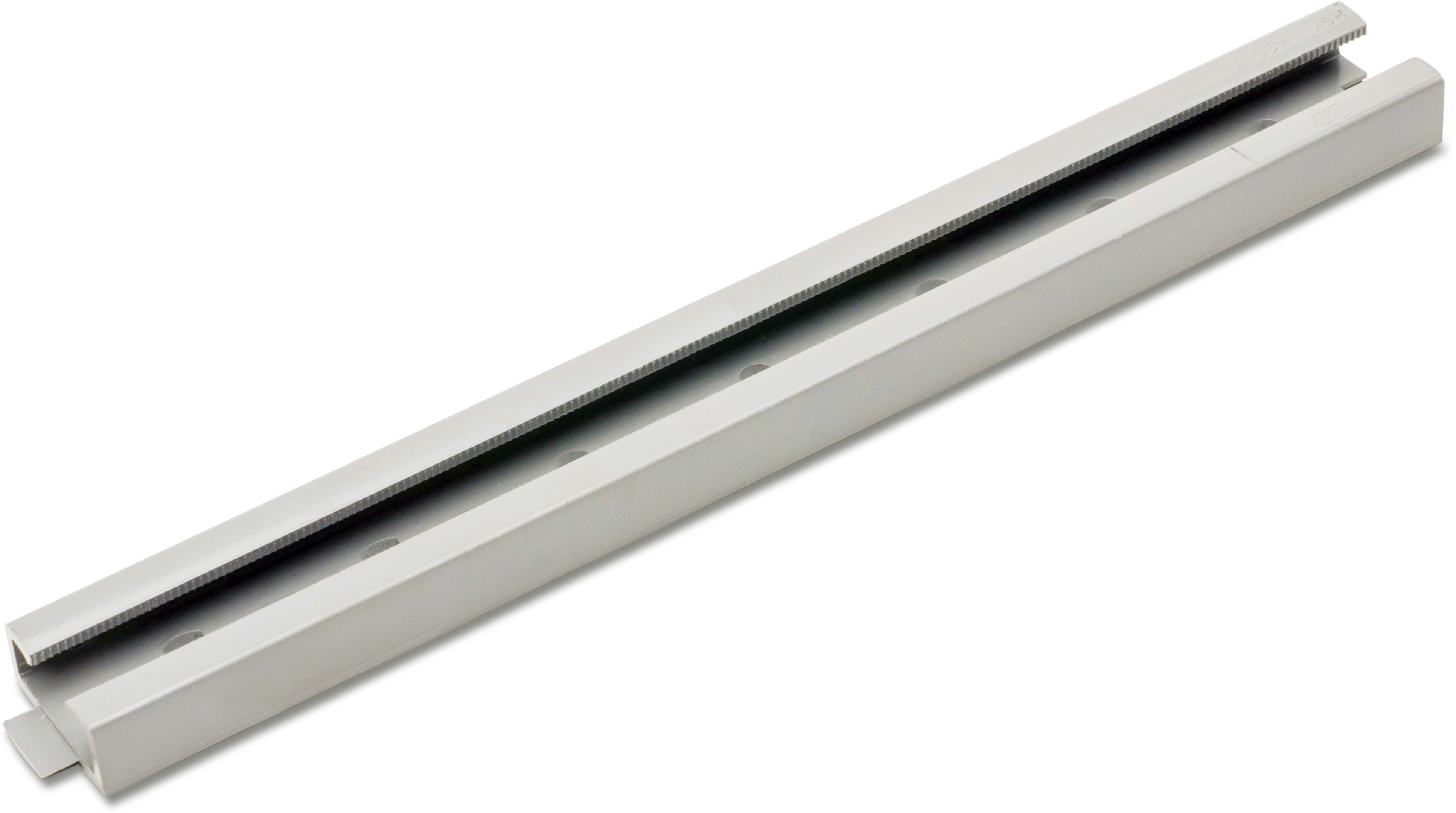 DIETZEL - DIE000288 PVC-Klemmschiene, gelocht, grau, 200 mm