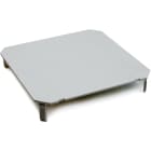 DIETZEL - DIE000748 PVC-Tapetendeckel, 100x100 mm, weiA