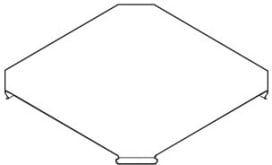 DIETZEL - DIE020280 Rinnenkreuzungsdeckel, 100 mm, sendzimir