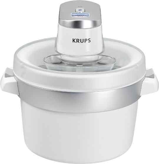 Krups - KEUGVS241 Eismaschine 1.6L. LCD-Disp autom. chrom-