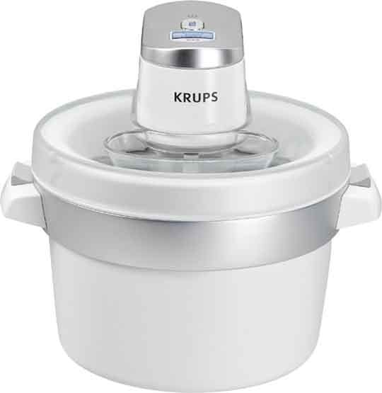 KRUPS KEUGVS241 Eismaschine 1.6L. LCD-Disp autom. chrom-