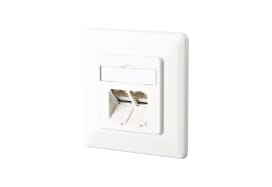 Metz MEZ1307381002-I Datendose Kat.6 2xRJ45 UP LSA+ RAL9010