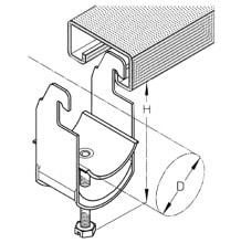 DIETZEL - DIE003700 Kabelschelle, fA1/4r A 52-56 mm, C-Prof