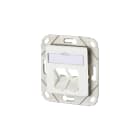 Metz - MEZ1309151102-E E-DAT Modul Anschlussdose 2-fach UPk lee