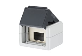 Metz MEZ1309430003-E E-DATmodul AP-GehAuse 2Port IP44 leer