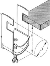 DIETZEL - DIE003760 Kabelschelle, fA1/4r A 32-36 mm, Flachp