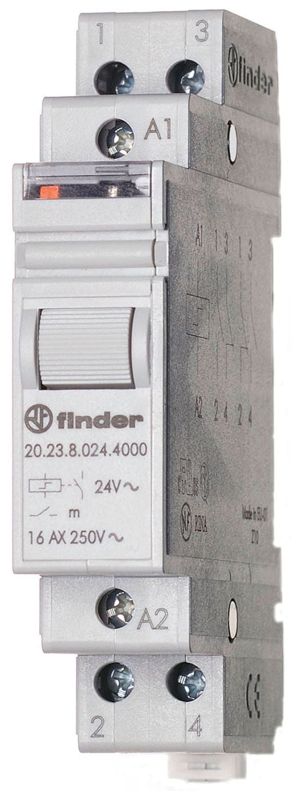 FINDER SPA FIN202380124000 RELE AD IMPULSI 17.5MM 1NO+1NC 16A