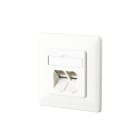 Metz MEZ130C381002-I Datendose Kat.6A 2xRJ45 UP LSA+ RAL9010