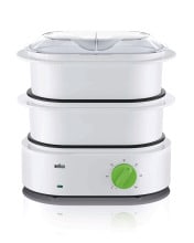BRAUN BRA0X23611001 Dampfgarer,850W,2Korbe,5.1L,Timer,weiss-
