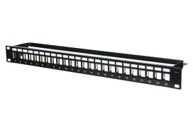 Metz MEZ130926-0029KE Patchpanel 19'' 24Port 1HE leer schwarz