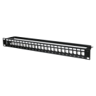 Metz MEZ130926-0029KE Patchpanel 19'' 24Port 1HE leer schwarz