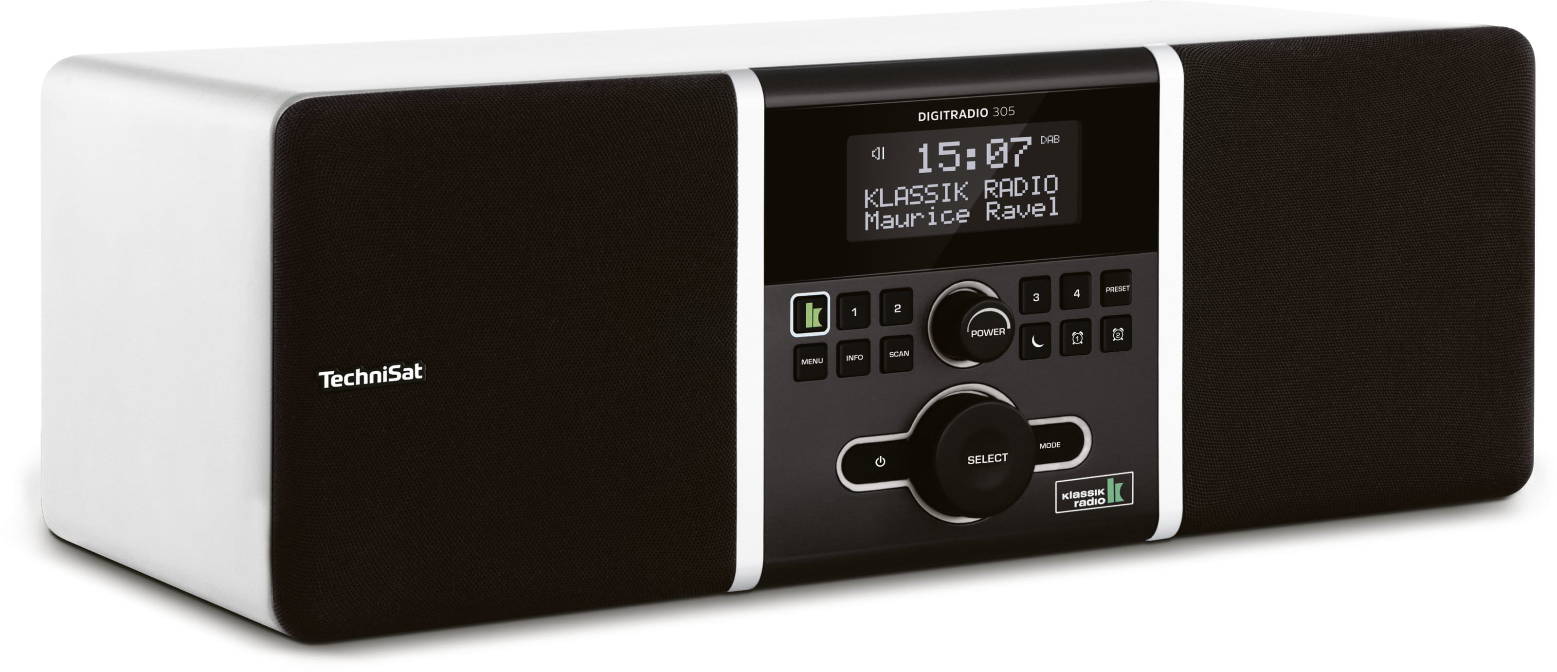 Technisat - TCT0001/4984 Radio 2x5W UKW DAB+ Timer RDS FB ws