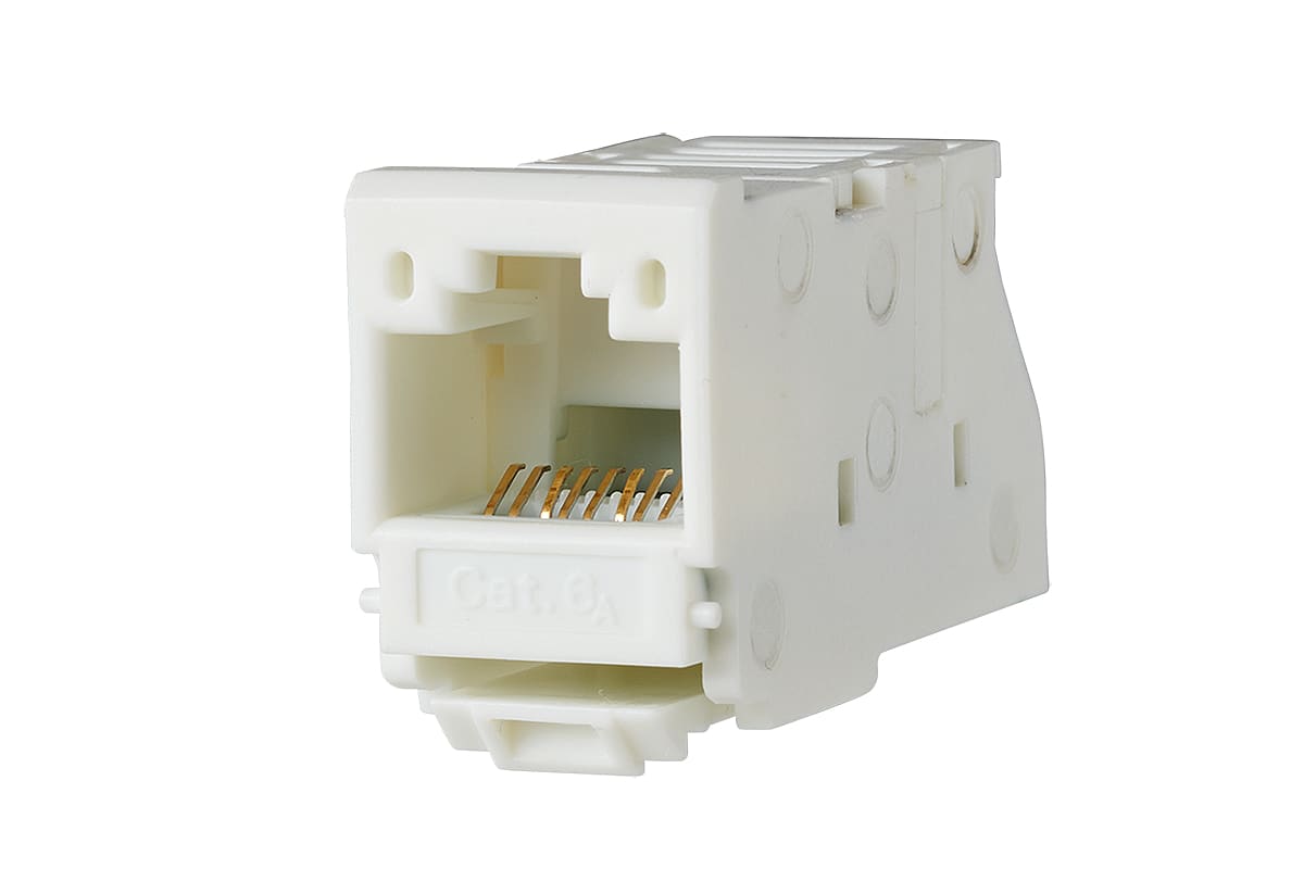 Metz - MEZ130A11-I UAEmodul 8(8) Buchse Cat.6A perlweiA RA