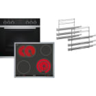 Siemens Hausgerate - SIZS1Z0000352 E-Herd Set: HE213ABS0 + EA645GN17 + HZ63