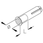 DIETZEL DIE055594 Schlaganker, A 6 mm, 6-12 mm, galvanisc
