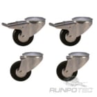 Runpotec - RUN20623 Lenkrollen im 4er-Set fA1/4r Kabeltromme