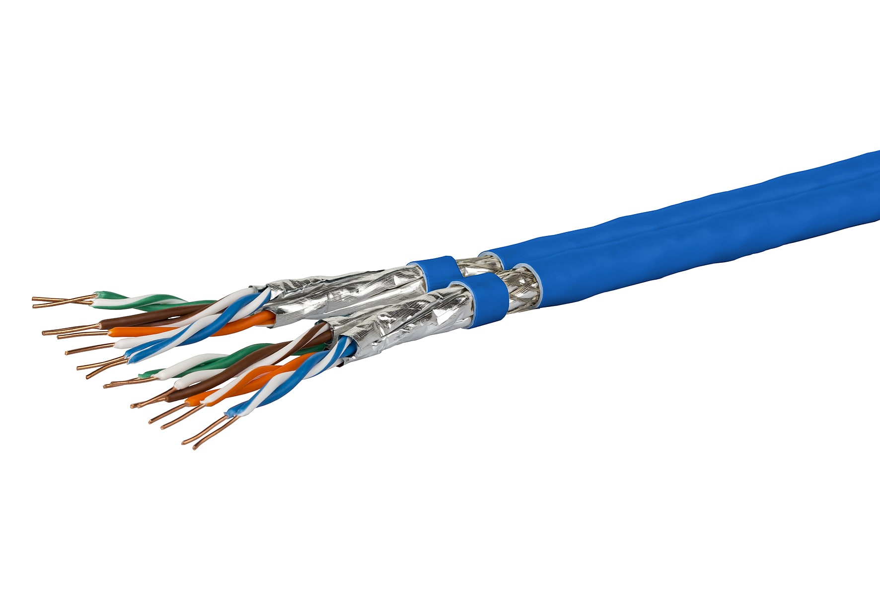 Metz - MEZ1308427B34143 Datenkabel Kat.7A Duplex S/FTP 2x(4x2xAW