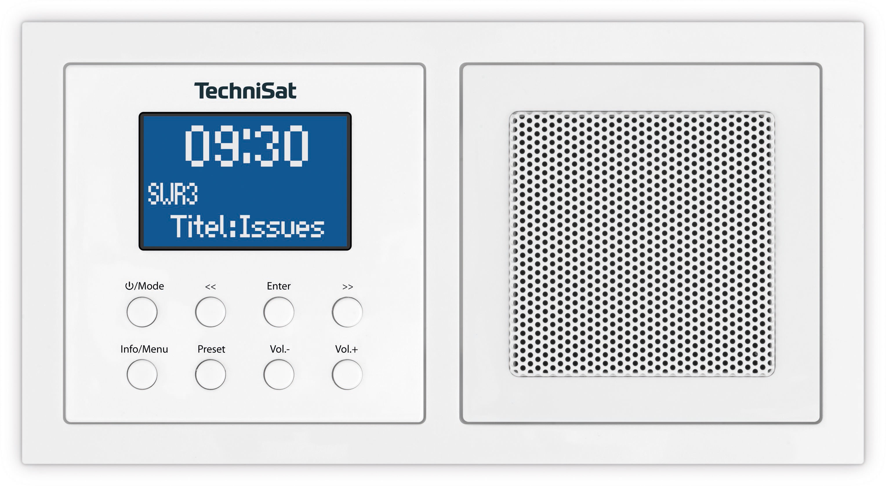 Technisat - TCT0001/3900 Unterputzradio 2W UKW/DAB+ RDS Bluet. We