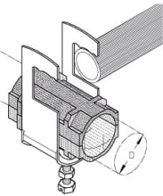 DIETZEL - DIE079606 Hochfrequenz-Kabelschelle,fA1/4r 1/2'',R