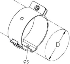 DIETZEL - DIE079613 Hochfrequenz-Kabelschelle, fA1/4r A 128