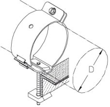 DIETZEL - DIE079633 Hochfrequenz-Kabelschelle,f. A62mm,80mm