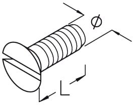 DIETZEL - DIE079688 Senkschraube, A 8 mm, 10 mm, Edelstahl