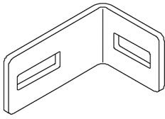 DIETZEL - DIE077547 Winkellasche, fA1/4r KHU, 82,5x40x54 mm,