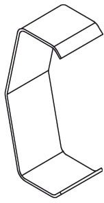 DIETZEL - DIE037557 Rinnendeckelklammer, 58 mm, Edelstahl (V