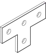 DIETZEL - DIE077496 Eckverbinder, T-StA1/4ck, 136x90 mm, tau