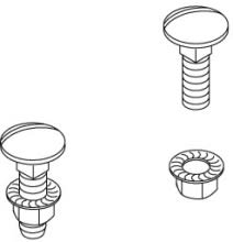 DIETZEL - DIE077994 Klemmbefestigungsset, lang, 2x FRSV 6x16