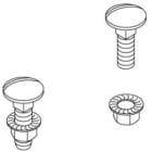 DIETZEL - DIE077994 Klemmbefestigungsset, lang, 2x FRSV 6x16