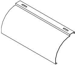 DIETZEL DIE096874 Leiterabgangsblech,440x100mm,inkl.1x FKS