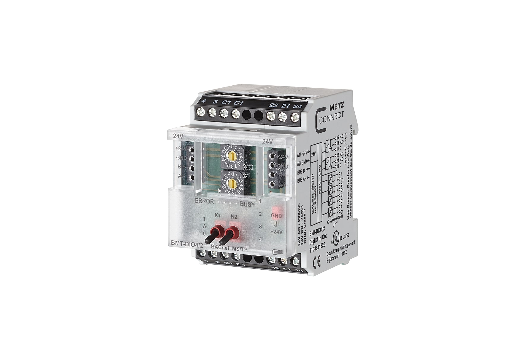 Metz MEZ1108831326 BMT-DIO4/2 BACnet MS/TP