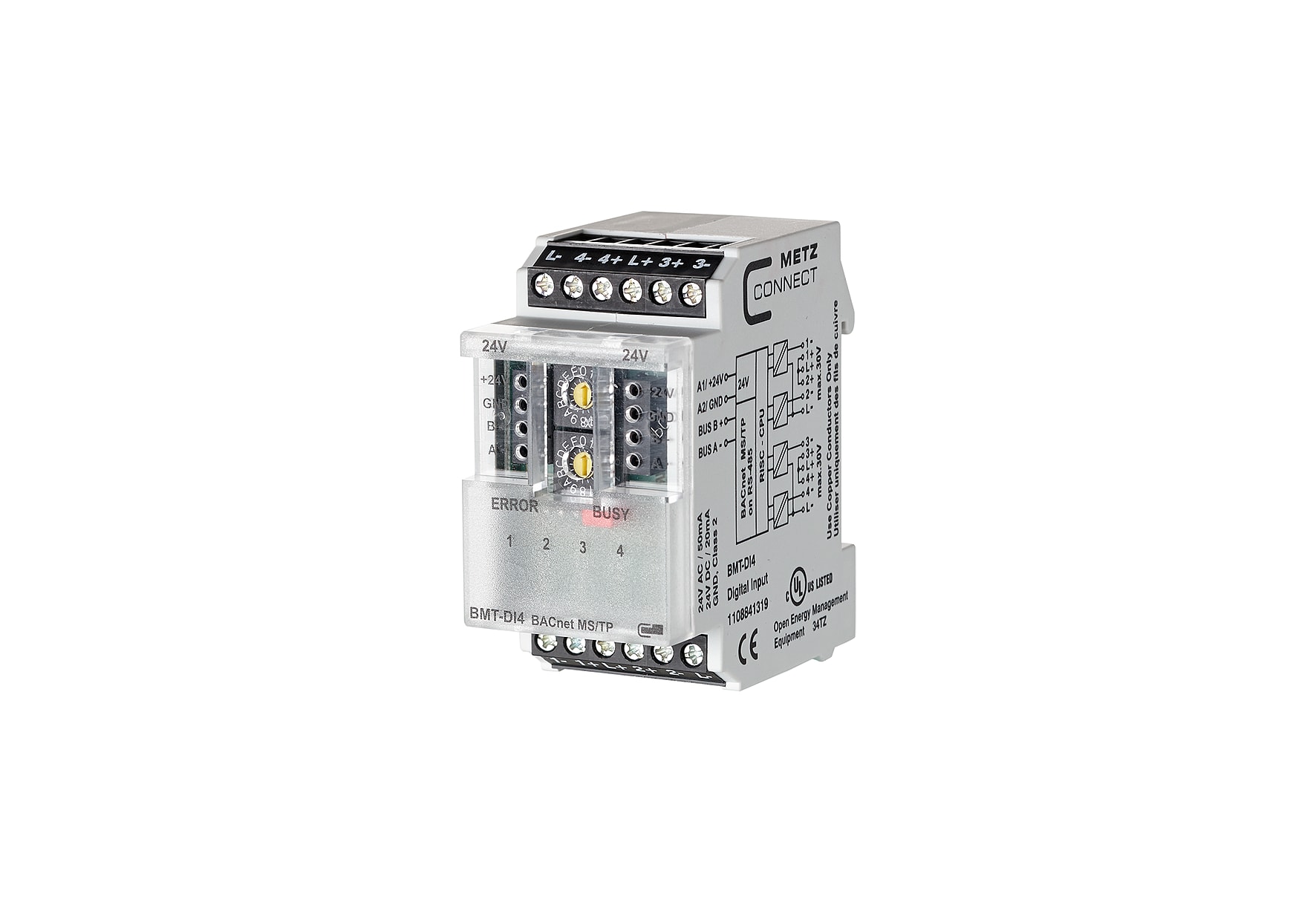 Metz MEZ1108841319 BMT-DI4 BACnet MS/TP