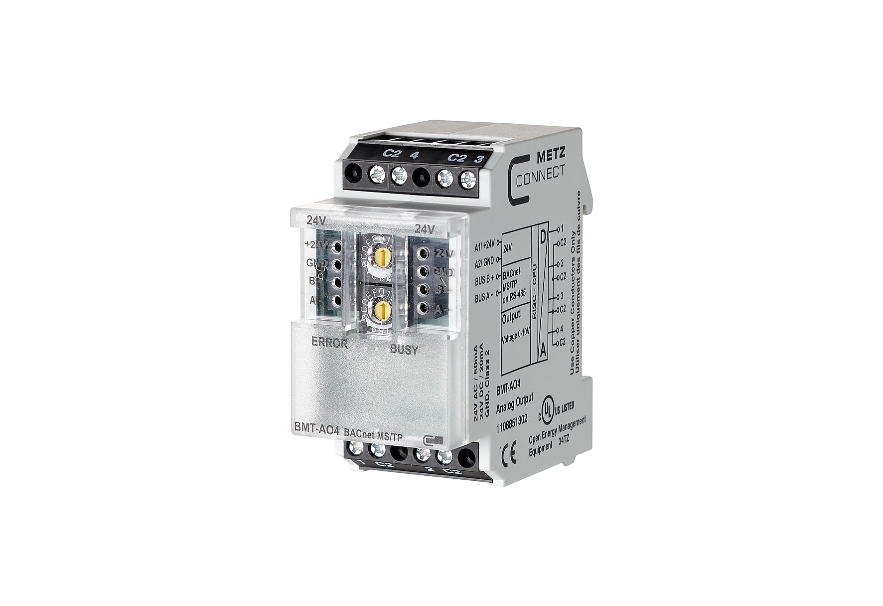Metz MEZ1108851302 BMT-AO4 BACnet MS/TP