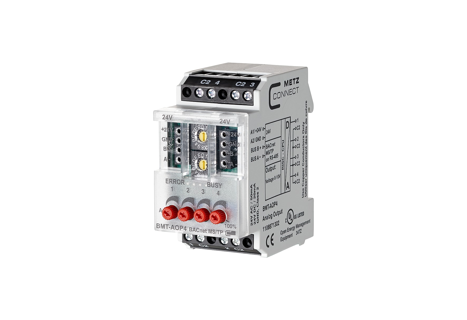 Metz MEZ1108871302 BMT-AOP4 BACnet MS/TP
