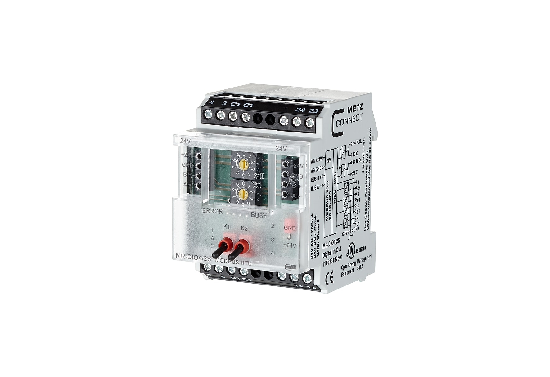 Metz - MEZ110833132601 MR-DIO4/2S Modbus RTU