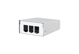 Metz MEZ130861-0302-E Modul AP-GehAuse 3 Port reinweiA RAL90