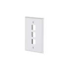 Metz MEZ1309162402KE Keystone Anschlussdose US-Style 3 P unbe