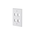 Metz MEZ1309172402KE Keystone Anschlussdose US-Style 4 P unbe