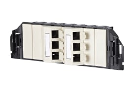 Metz MEZ1309360601-E Subway GB3 Modul 6 Port perlweiA RAL101