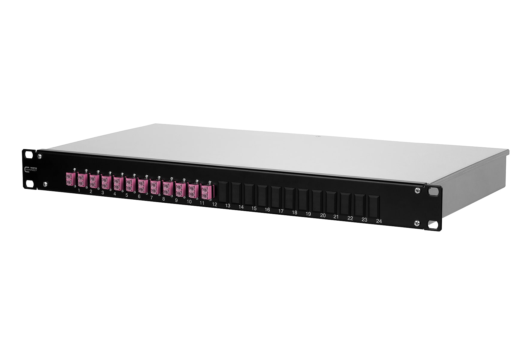 Metz - MEZ1502507512-B OpDAT fix 12xLC-D OM4 VIK 1HE/24/schwarz