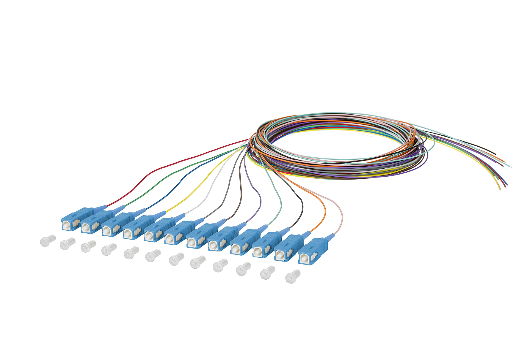 Metz - MEZ150N1MO0020E OpDAT Pigtail E2000 0,9mm STB OM4 2m 12F