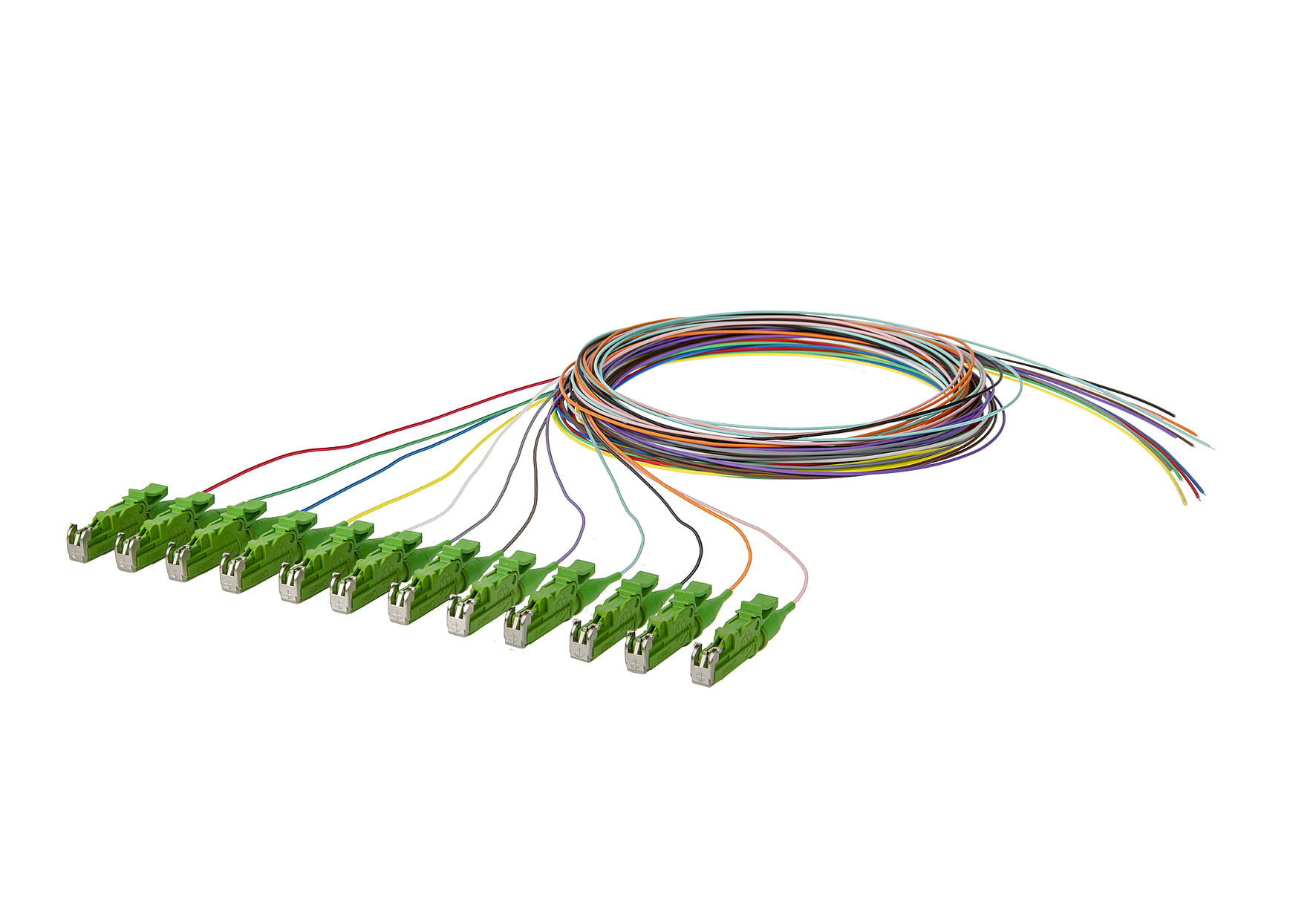 Metz MEZ150Q1MA0020E OpDAT Pigtail E2000-APC OS20,9 mm12 Farb