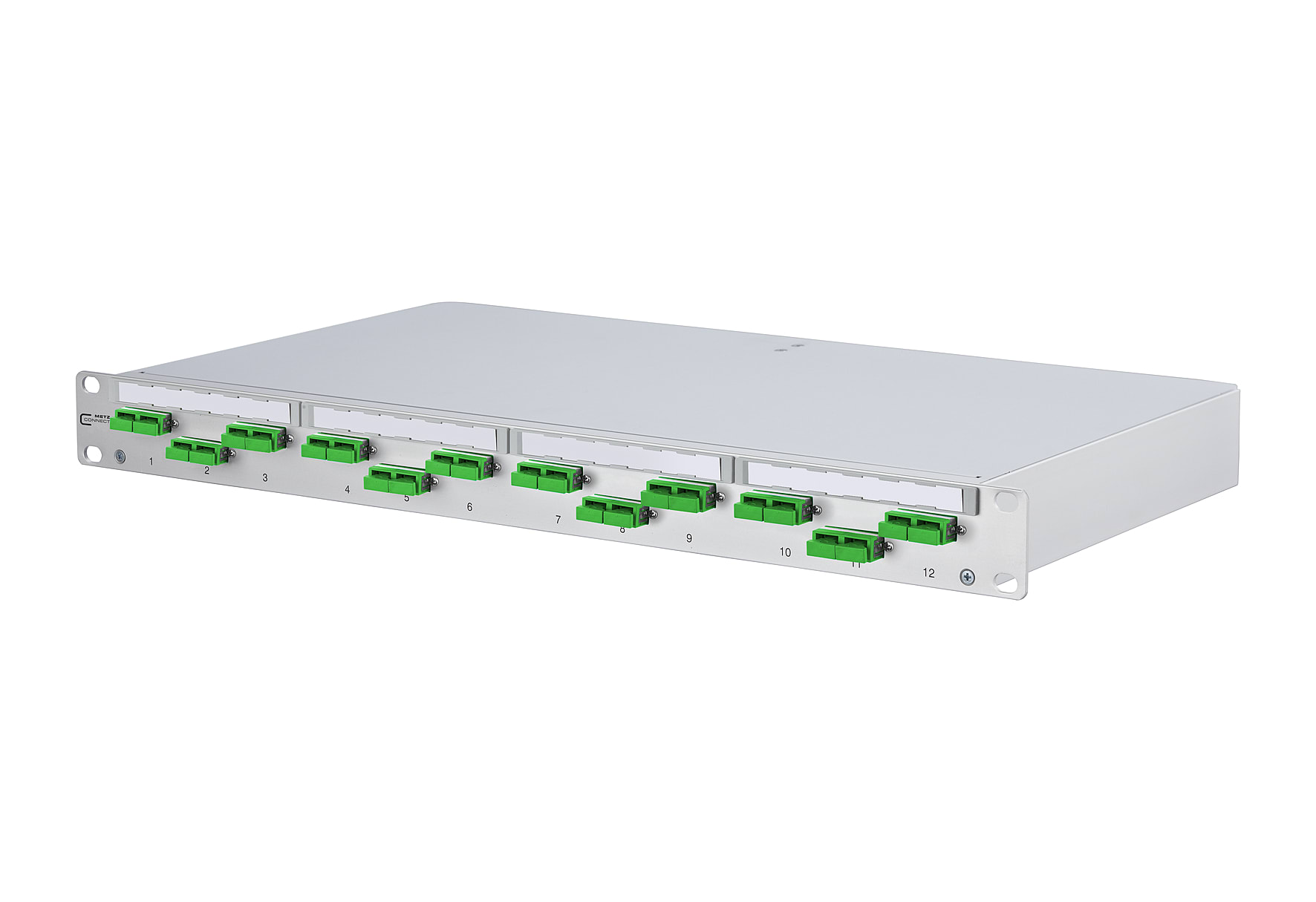 Metz - MEZ150200F212-E OpDAT PF Patchfeld 12xSC-D APC (grA1/4n)