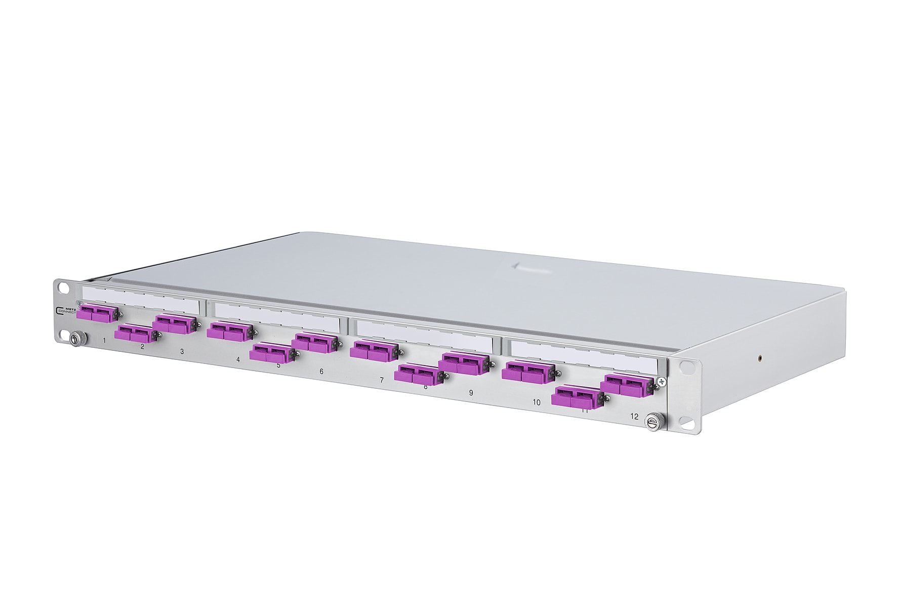 Metz - MEZ150220BB12-E OpDAT PA 12xSC-D OM4 VIK 1HE/12/grau, 12