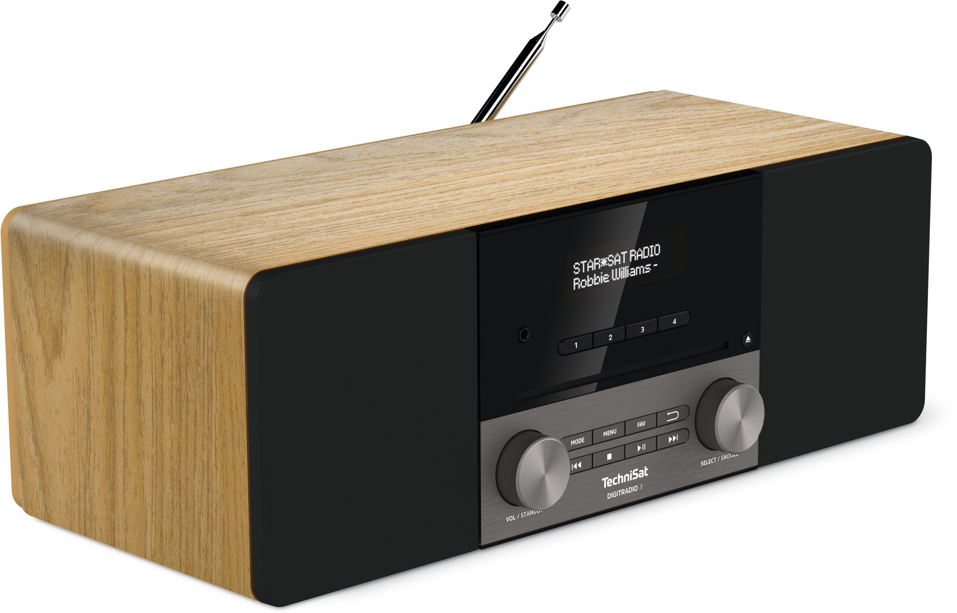 Technisat - TCT0003/3913 Radio 2x10W UKW DAB+ RDS Bluetooth Wecke